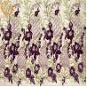 Buy cheap OEM African Styles Purple Applique Lace Fabric With Beads from wholesalers