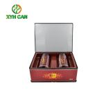 Tea Tin Can Professional Food Grade Decorative with Plastic Gift Box 99×160 MM