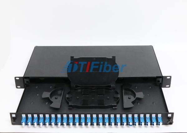 Buy cheap Duplex Port Fixed 24 Port Lc Fiber Patch Panel / Fibre Termination Box from wholesalers