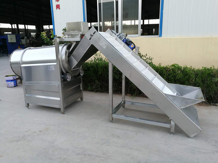 Fully Automatic Snack Chicken Popcorn Seasoning Machine Multifunctional 100-500kg/H