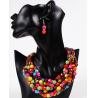 Buy cheap Fashion jewelry bohemian colored gemstones hand-woven resin / Necklaces from wholesalers