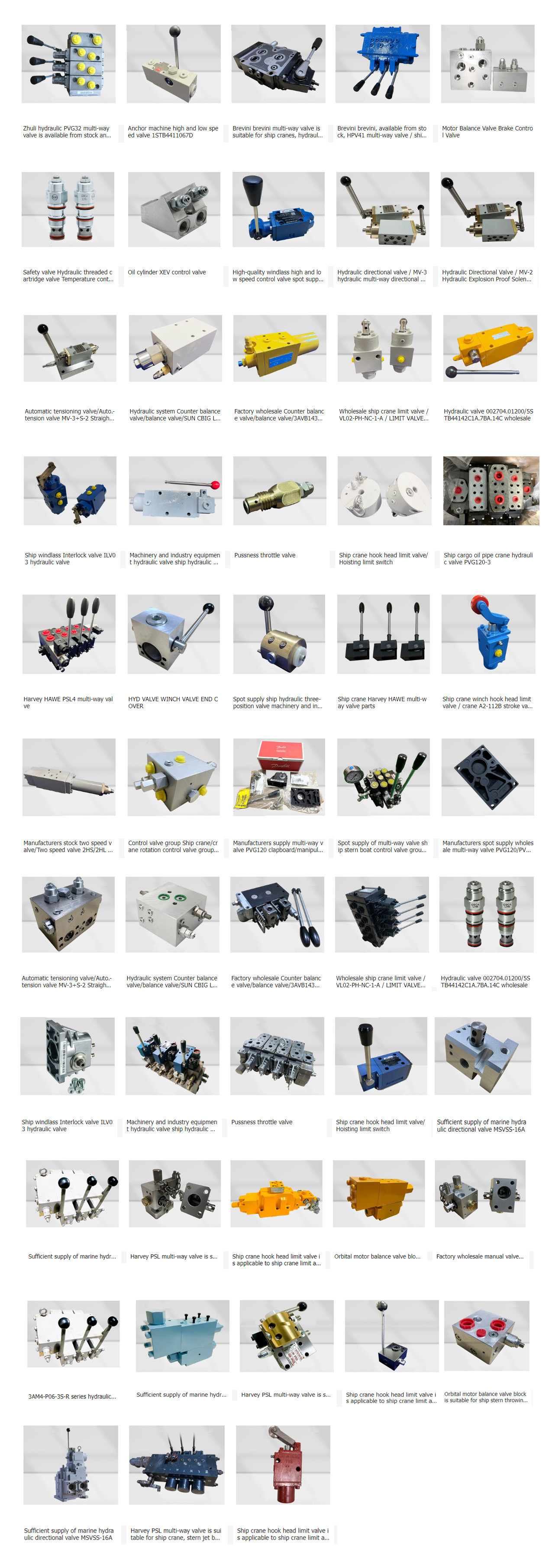 PVG32 Multi - Way Valve Spot 35Mpa Proportional Valve For Ship Crane Hydraulic System