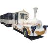 Buy cheap White Fiberglass Tourist Train Rides , Mall Train Ride Battery Type from wholesalers