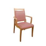 Modern Hotel Solid Wood Restaurant Chairs Stainless Steel Wood Cafe Chairs