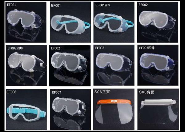 Buy cheap High Transmittance Hospital Safety Glasses , Medical Eye Goggles Anti Virus from wholesalers