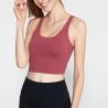 Buy cheap Solid Longline Medium Impact Sports Bra OEM Available Crossback Shockproof from wholesalers