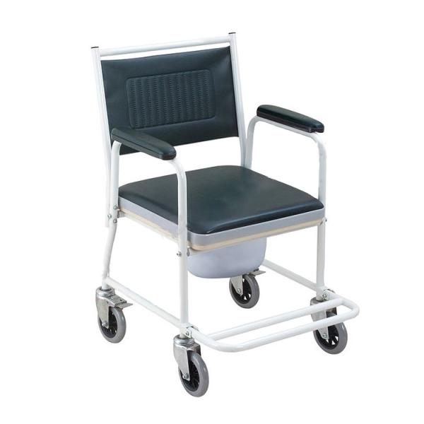 Buy cheap Transfer Portable Folding Commode Shower Wheelchair Load 100Kg from wholesalers