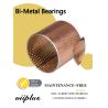 Buy cheap Bimetall Wrapped Bearings Material CuPb10Sn10 SAE‐797 Lubricated Metal Bushes from wholesalers