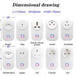 Buy cheap Tuya WIFI Smart Socket Smart Plug EU UK Swit AU BR FR JP Israel Ita ZA Plug 10A from wholesalers
