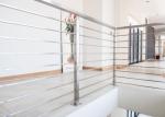 Decking Metal Balustrade Stainless Steel Railing , 316 Stainless Steel Stair