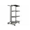 Buy cheap Multifunction Light Weight 4 Wheels Clothing Display Rack / Clothing Store Racks And Shelves from wholesalers