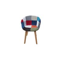 Buy cheap Living Room Patchwork Dining Chair , Upholstered Seat Dining Chairs product