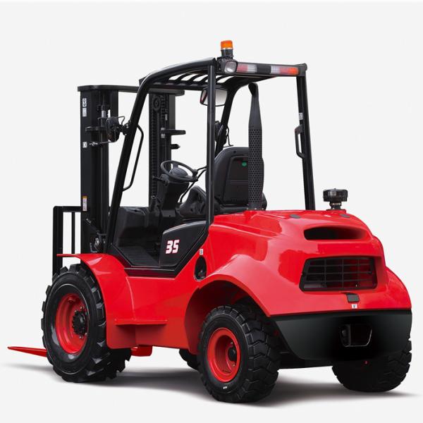 2.5 3 5 ton 4 wd Large ground compact construction rough terrain forklift，off