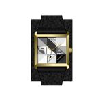 Vogue Square Case Colorful Quartz Watches For Women Leather Band