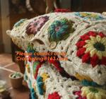 Crochet bed pillow Daisy hand-woven cushion covers Decorative Cushion flower