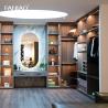 Buy cheap Solid Wood Customized Wardrobe Closet Modern Walk In Closet with Dress Mirror from wholesalers