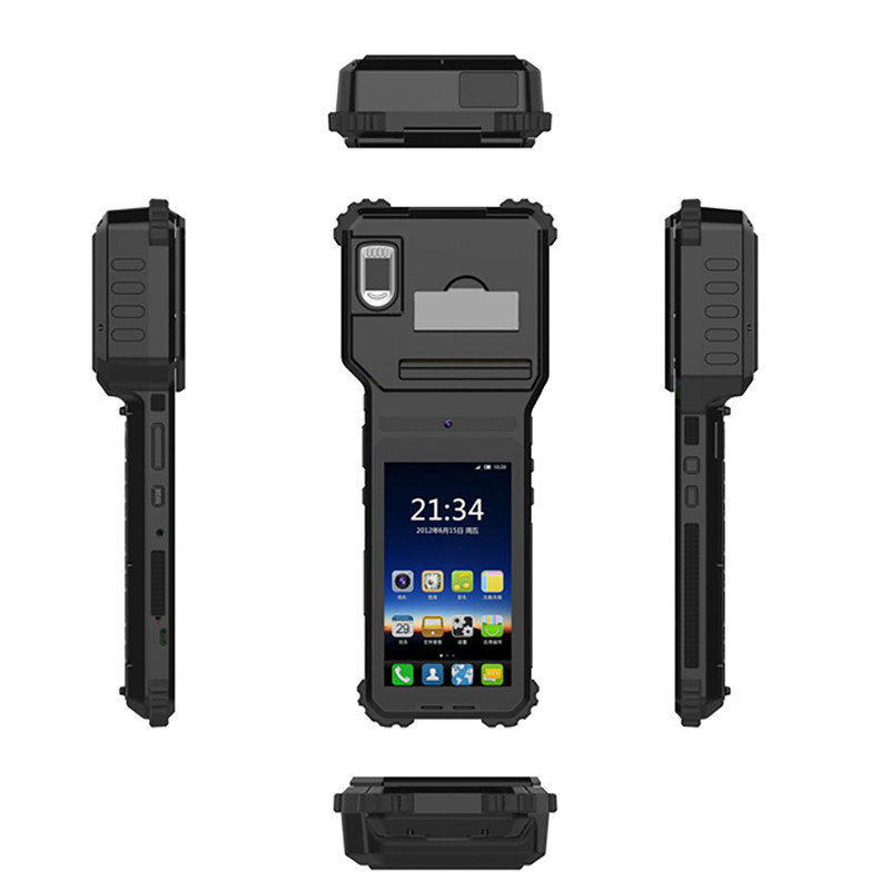 6000mAH Handheld Biometric Device Tablet FAP10 Portable Fingerprint Scanner Slim Printer