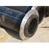 Buy cheap Extruded Tensile Strength HDPE Dredging Pipe White With Blue Strips Custom Length from wholesalers