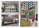 Aluminum Frame Rolling Door Customized Transparent Door With Tempered Glass