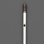 #45 steel 12mm knurled keyway threaded electric fan motor shaft for industrial
