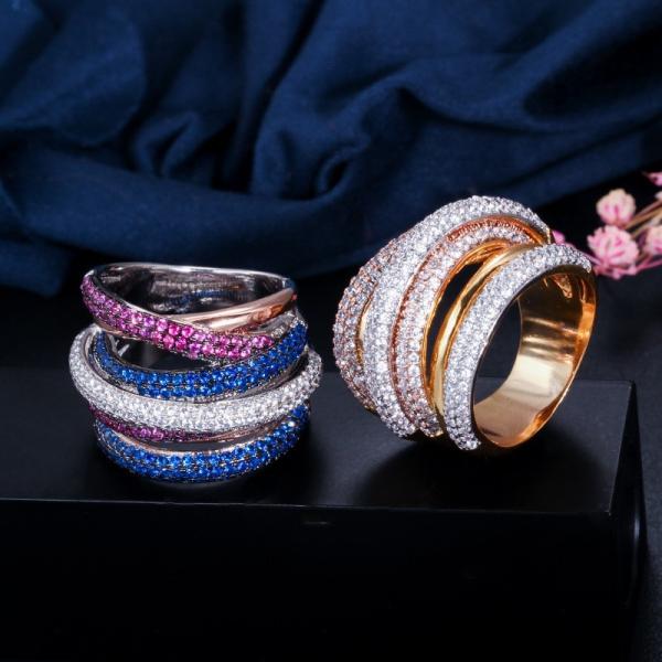 Buy cheap Hot Sale charms Ring 925 Rings For Women Blue Zircon Sparkle Ring Wedding Crown Ring Making Jewelry Gift Party from wholesalers