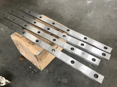 Buy cheap High Hardness Stainless Steel Metal Shear Blades 2000mm Long With Four Edges from wholesalers