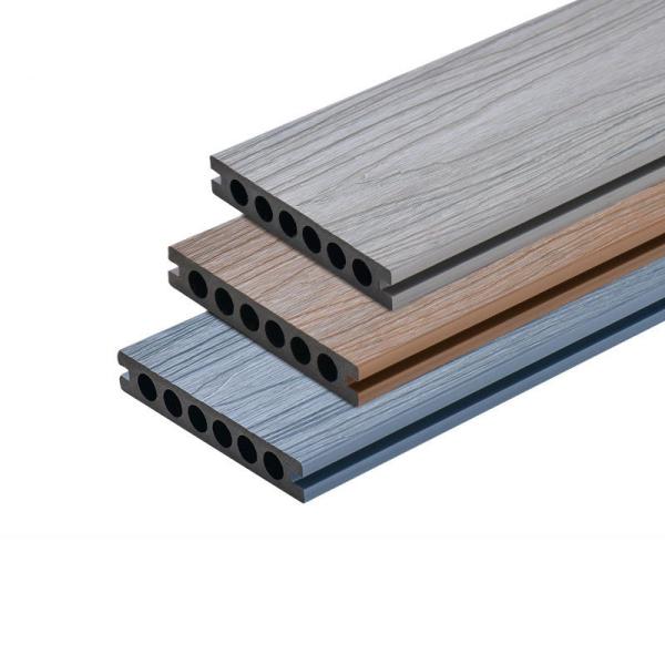 Buy cheap Waterproof Outdoor Plastic Wood Planks 140x23mm WPC Exterior Panel Decor Decking Flooring Material from wholesalers