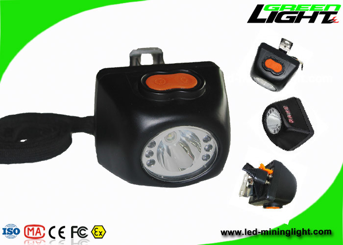 1.7W 8000lux Miner Led Headlamp 5.7Ah Underground LED Miners Light