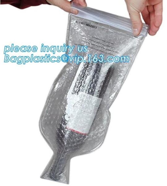 Buy cheap Reusable Wine Bottle Protector for Double Layer Bubble Wine Bottle Protector, Bottle Transport Bag,Leak Proof Travel Bag from wholesalers