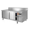Buy cheap Modular Stainless Steel Kitchen Cabinets , 0.8mm Double Sink Kitchen Cabinet from wholesalers