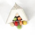 Paper Macaron Packaging Tower Hold 9 Pcs 2 Tiers Macaron Tower