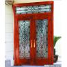 Buy cheap 3.2MM Glass Front Doors With Wrought Iron Glass For Exterior Door from wholesalers