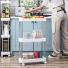 Buy cheap Supermarket PP Aluminum Plastic Rolling Shelves Plastic Organizer Shelf from wholesalers