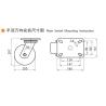 Buy cheap Red Extra heavy Duty Casters With Brakes 8 Inch 200mm Caster Wheels 938-86A from wholesalers