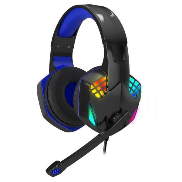 Buy cheap 2m Wired Gaming Headphone , LED Gaming Headset With Microphone from wholesalers