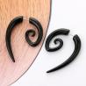 Buy cheap Black Punk Round Spiral Drop Earrings Vintage Snails Shap Earrings for Women Two Part Ear Party Jewelry Gifts from wholesalers
