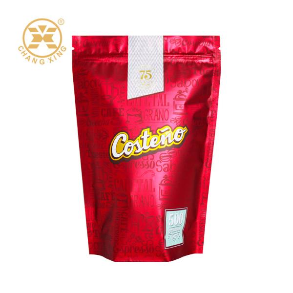 Aluminum Foil Stand Up Pouch Coffee Bean Tea Bag Food Packaging Bag Self