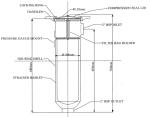 High Corrosive Resistance Dia 168mm PP Bag Filter Housing Industrial