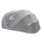 High Loading Capacity One Car Grey Stainless Steel and Fabric Garage Storage