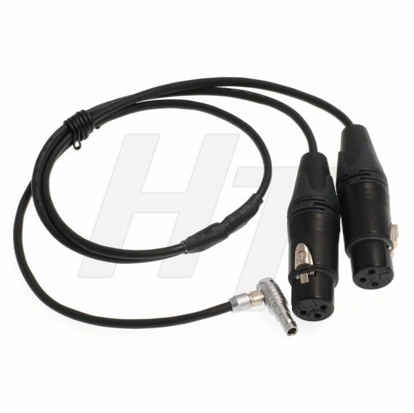 Buy cheap ARRI Alexa Mini Camera 2 Channel Audio Input Cable XLR 3 Pin Female to Right Angle 5 Pin from wholesalers