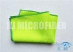 100% Polyester Warp - Knitted Mesh Kitchen Cleaning Cloth Oil - Resistant Green