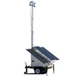 Eco Friendly Mobile Solar Trailer For Construction Sites Easy Installation