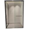 Buy cheap Stainless Steel Corner Shower Black Frame Erosion Resistant Black Shower Frame from wholesalers