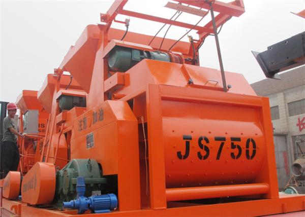 Buy cheap 750L Electric Twin Horizontal Shafts Concrete Mixer Machine 0.75 m3 Discharge Capacity from wholesalers
