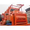 Buy cheap 750L Electric Twin Horizontal Shafts Concrete Mixer Machine 0.75 m3 Discharge Capacity from wholesalers