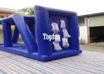 Blue PVC Tarpaulin Inflatable Tunnel Obstacle Course Basketball Shoot Sport Game