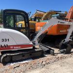 Used Wheel Excavator Bobcat 331 Used Bobcat Excavator Hydraulic Crawler Japan