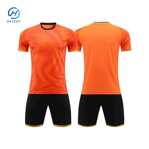 Buy cheap Customizable Pink/Orange Adult Soccer Jersey Set Unisex Polyester Training Uniforms With Team Name 'Tracksuit' For Football Players from wholesalers