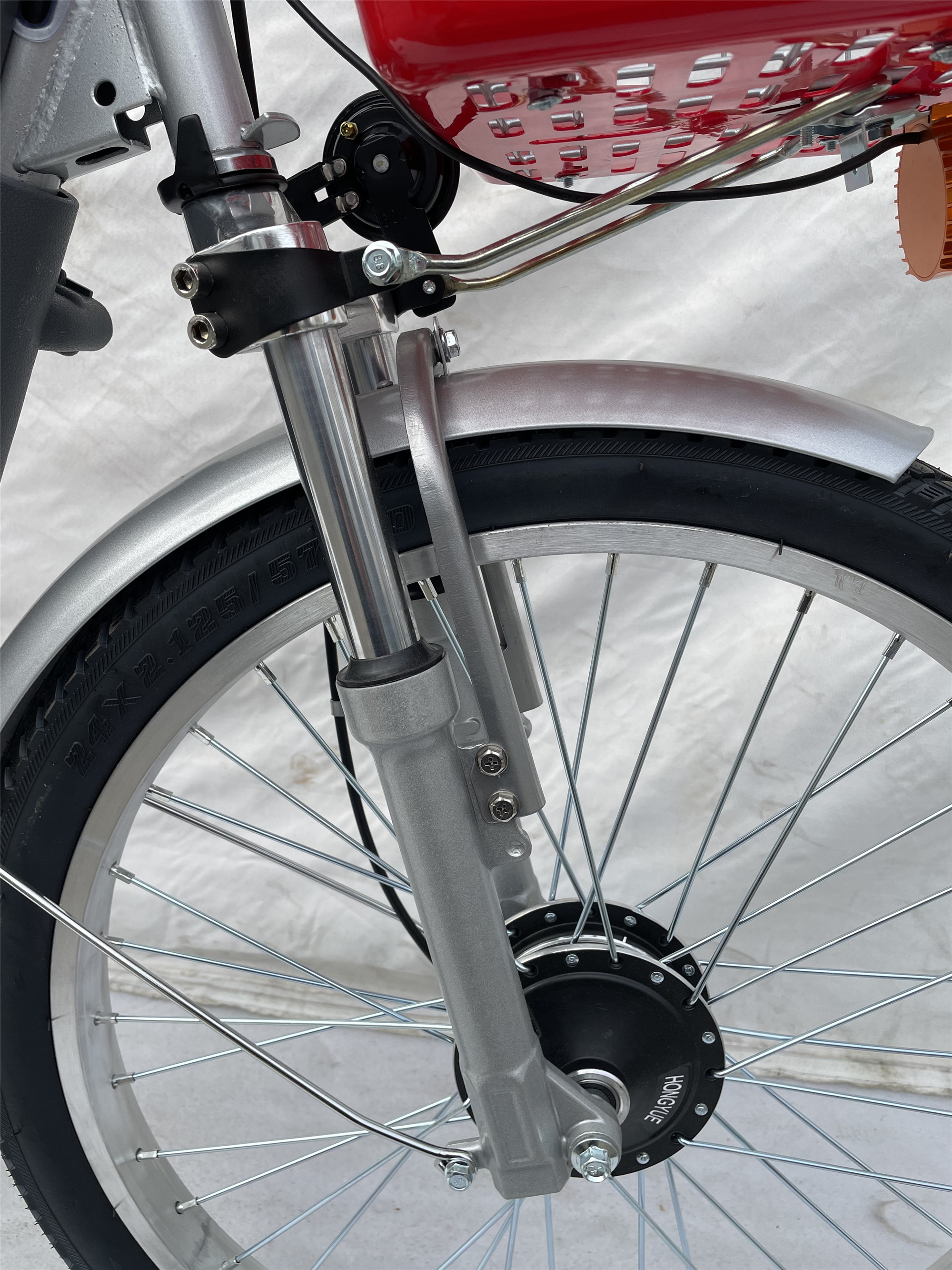 Single Speed 48V Electric Bike 500W 350W 24 Inch Wheel Electric Bike