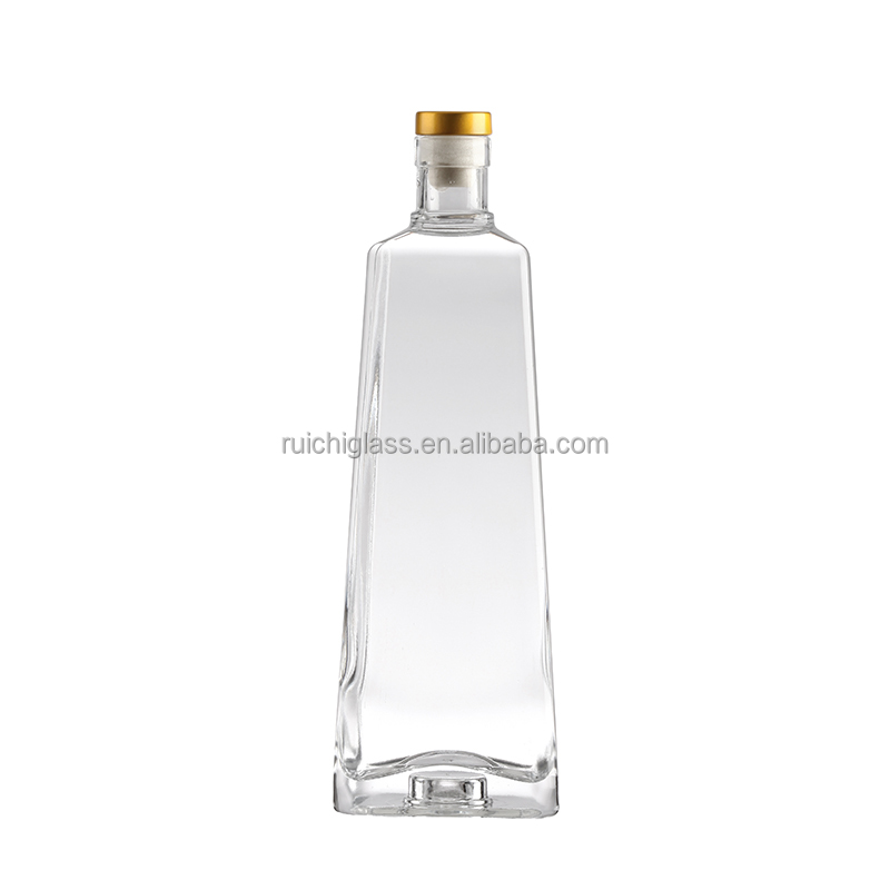Industrial Beverage Custom 750ml Heavy Bottle Empty Glass Red Wine Bottle with Lids
